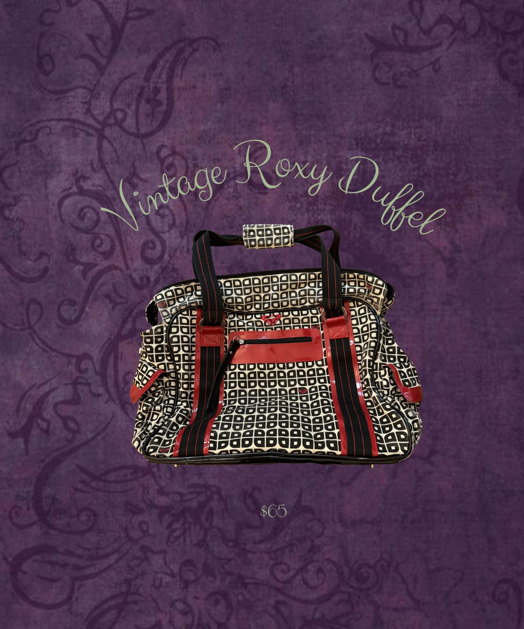 Vintage Roxy Gym Duffel Bag