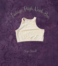 Vintage High-Neck Sports Bra